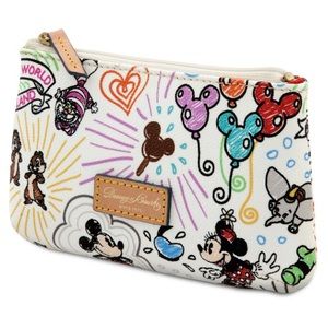 Disney Dooney & Bourke Sketch Cosmetic Case/Bag